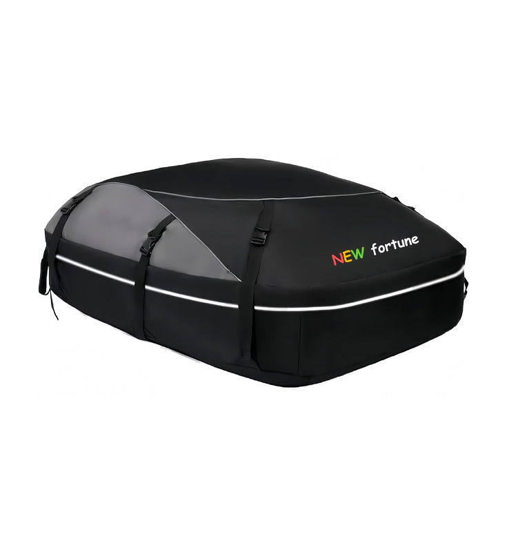 FO-7 Vodotěsná měkká černá cestovní taška na střechu auta